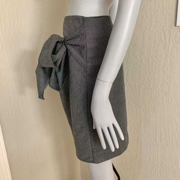 3.1 PHILLIP LIM Vintage Wool Blend Skirt Black & White Textured - Picture 10 of 15